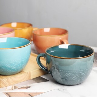 Foto 7 | Foto 7 | Taza De Sopa Disoza De Cerámica De 700 Ml Con Asas Para Café Y Té - Venta Internacional.