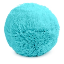 Cojín Esfera Bola Peluche Turquesa