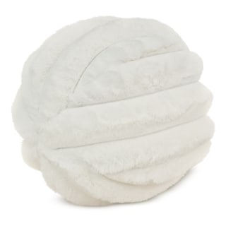 Foto 3 | Foto 3 | Cojín Esfera Bola Acanalado Peluche Beige