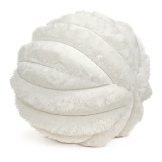 Foto 4 | Foto 4 | Cojín Esfera Bola Acanalado Peluche Beige