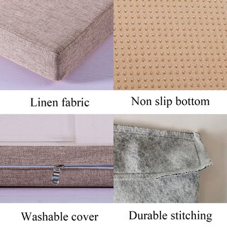 Foto 4 | Foto 4 | Cojín Para Asiento De Banco Espuma Viscoelástica Respaldo De Goma Antideslizante 91 X 45 5 Cm - Venta Internacional.