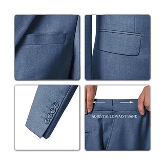 Foto 6 | Foto 6 | Suit Mrbuerly Xs3630 De 3 Piezas Vaquero Ajustado Azul Para Hombre - Venta Internacional.