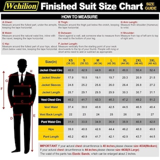 Foto 3 | Foto 3 | Traje Mrbuerly Para Hombre 3 Piezas Ajustado Rojo Boda L/4236 - Venta Internacional.