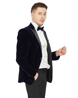 Foto 5 | Foto 5 | Traje De Terciopelo Mage Male De 2 Piezas Para Hombre Con Solapa En Pico Corte Ajustado - Venta Internacional.