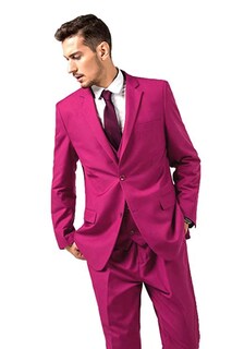 Foto 6 | Foto 6 | Traje Mrbuerly Fucsia Slim Fit 3 Piezas Para Hombre Y Corbata S/38 - Venta Internacional.