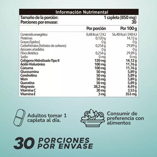 Foto 3 | Foto 3 | Ácido Hialurónico Unavy 30 Capletas 850mg Paquete De 2