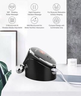 Foto 2 | Foto 2 | Rodillo Facial 5 En 1 Elishine Micro-current Negro - Venta Internacional.