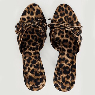 Foto 2 | Foto 2 | Sandalias Ufedo Con Tacón De Gatito Y Lazo De Malla Para Mujer Leopard - Venta Internacional.