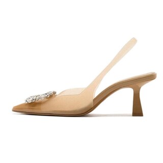 Foto 1 | Foto 1 | Zapatos Keleimusi Transparentes Con Tacón Destalonado Para Mujer Tacones De Gatito - Venta Internacional.