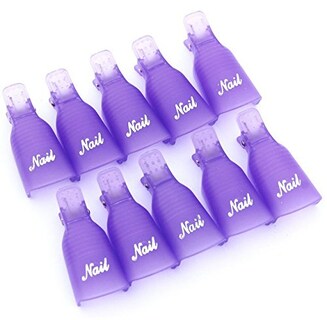 Foto 1 | Foto 1 | Pinzas Para Quitar Esmalte De Uñas Woiwo Plástico Y Acrílico 10 Unidades Color Morado - Venta Internacional.