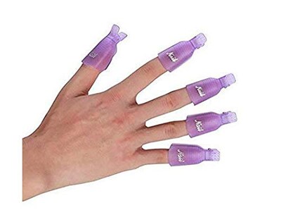 Foto 4 | Foto 4 | Pinzas Para Quitar Esmalte De Uñas Woiwo Plástico Y Acrílico 10 Unidades Color Morado - Venta Internacional.
