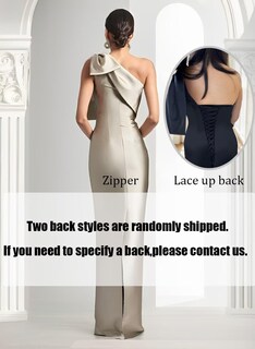 Foto 2 | Foto 2 | Vestido De Dama De Honor Mkojaa De Satén Con Un Solo Hombro Color Sirena Amarillo - Venta Internacional.