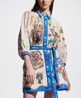 Foto 6 | Foto 6 | Vestido Lovely Ran Con Estampado Floral Y2k A-line De Manga Corta Para Mujer - Venta Internacional.