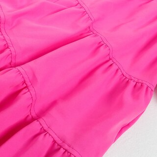 Foto 5 | Foto 5 | Vestido Wokanse Para Mujer  Verano 2023  Plisado  Con Volantes  Dobladillo Rosa - Venta Internacional.