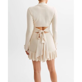 Foto 2 | Foto 2 | Vestido Tipo Suéter Sheface De Manga Larga Con Volantes Para Mujer - Venta Internacional.