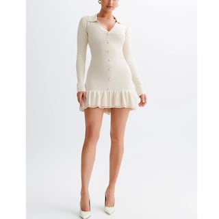 Foto 3 | Foto 3 | Vestido Tipo Suéter Sheface De Manga Larga Con Volantes Para Mujer - Venta Internacional.