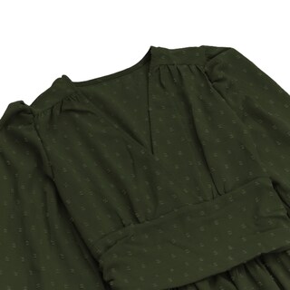 Foto 4 | Foto 4 | Vestido Liotxecd De Otoño Manga Larga Maxi Invitada A La Boda Verde Para Mujer - Venta Internacional.