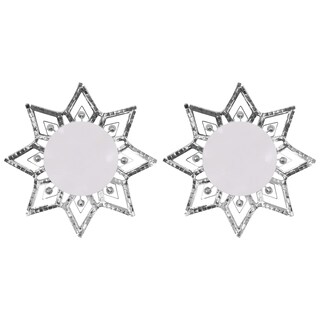 Foto 7 | Foto 7 | Empanadas Para Pezones Mosstyus Sexy Con Diamantes De Imitación Joya Plateada - Venta Internacional.