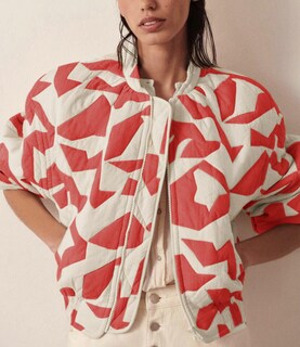 Foto 4 | Foto 4 | Chaqueta Hongsui Acolchada Estampada Para Mujer Color Óxido Talla M - Venta Internacional.
