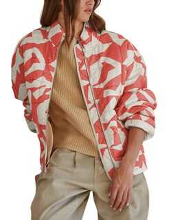 Foto 1 | Foto 1 | Chaqueta Hongsui Acolchada Estampada Para Mujer Color Óxido Talla S - Venta Internacional.