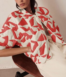 Foto 5 | Foto 5 | Chaqueta Hongsui Acolchada Estampada Para Mujer Color Óxido Talla S - Venta Internacional.