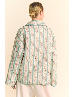 Foto 4 | Foto 4 | Chaqueta Meyhad Ropa De Abrigo Acolchada Con Estampado Floral Para Mujer - Venta Internacional.