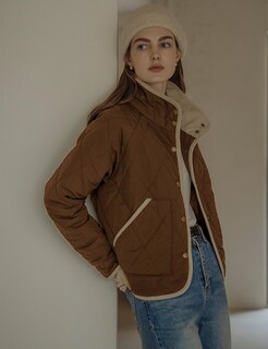 Foto 6 | Foto 6 | Chaqueta Faleave Acolchada Para Mujer Ligera Marrón Talla L - Venta Internacional.