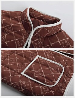 Foto 2 | Foto 2 | Chaqueta Tipo Cárdigan Acolchada Con Estampado De Chaqueta Omoone Para Mujer - Venta Internacional.