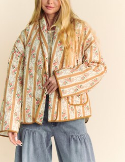 Foto 2 | Foto 2 | Chaqueta Meyhad Ropa De Abrigo Acolchada Con Estampado Floral Para Mujer - Venta Internacional.