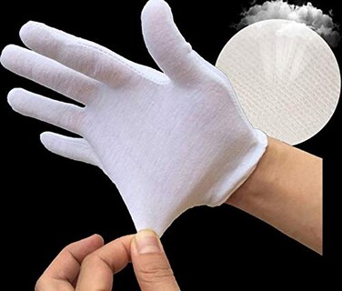Foto 3 | Foto 3 | Guantes De Trabajo Woiwo De Algodón Suave 6 Pares Para Inspección De Joyas - Venta Internacional.