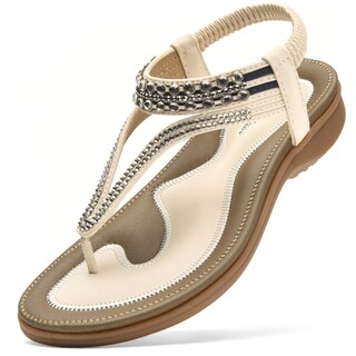Foto 1 | Foto 1 | Sandalias Littleplum Con Soporte En Arco Con Diamantes De Imitación Blancos Talla 7 Para Mujer - Venta Internacional.