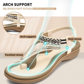 Foto 2 | Foto 2 | Sandalias Littleplum Con Soporte En Arco Con Diamantes De Imitación Blancos Talla 7 Para Mujer - Venta Internacional.