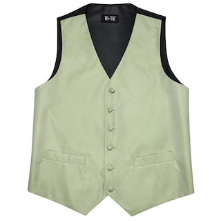 Foto 6 | Foto 6 | Conjunto De Chaleco Hi-tie Para Hombre Seda Verde Menta 3xl - Venta Internacional.
