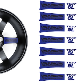 Foto 1 | Foto 1 | Adhesivos Para Ruedas Toccool Racing Cars Letter Para Ruedas Te37 Color Azul - Venta Internacional.