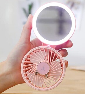 Foto 6 | Foto 6 | Espejo Cosmético Con Ventilador Pequeño Y Ligero Ventilador De Bolsillo Plegable - Venta Internacional.
