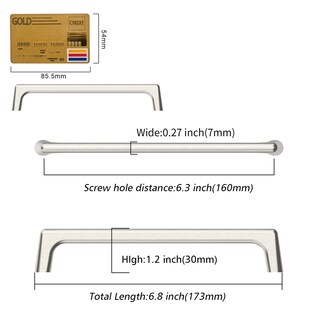 Foto 6 | Foto 6 | Tiradores De Armario Amerdeco De Níquel Satinado Cepillado Con Orificios De 160 Mm Paquete De 10 - Venta Internacional.