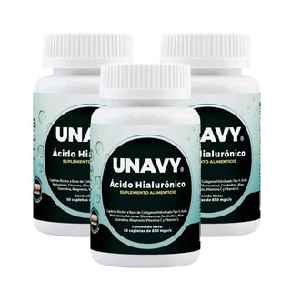 Foto 1 | Foto 1 | Ácido Hialurónico Unavy 30 Capletas 850mg Paquete De 3