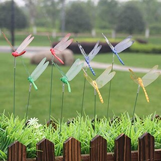 Foto 6 | Foto 6 | Estacas De Jardín Con Forma De Libélula Artificial Woiwo 8 Piezas De Pvc - Venta Internacional.