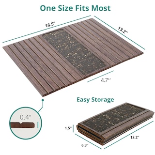 Foto 3 | Foto 3 | Bandeja Para Sofá Detor Bamboo Cocoa Con Almohadilla De Corcho Antideslizante 42 X 33 Cm - Venta Internacional.