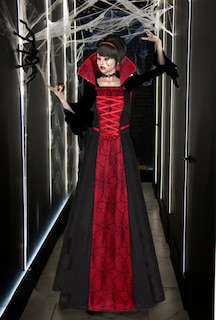 Foto 2 | Foto 2 | Disfraz De Vampiro Gótico Para Halloween Para Mujer Con Accesorios - Venta Internacional.