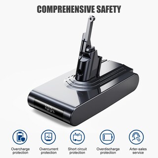 Foto 2 | Foto 2 | Batería De Repuesto De 21.6 V 8.0 Ah Con Pantalla Para Dyson V8 - Venta Internacional.