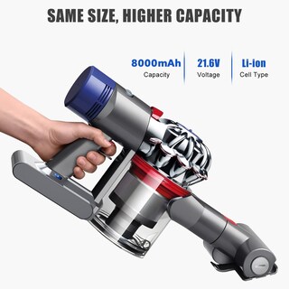 Foto 4 | Foto 4 | Batería De Repuesto De 21.6 V 8.0 Ah Con Pantalla Para Dyson V8 - Venta Internacional.