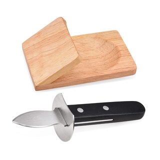 Foto 1 | Foto 1 | Juego De Descascarilladores Para Ostras Needbuy Con Soporte Y Abrazadera De Madera - Venta Internacional.