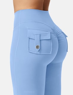 Foto 5 | Foto 5 | Leggins Yeoreo Brittany Flare Con Bolsillos Para Mujer  Color Azul Claro  Talla Xs - Venta Internacional.