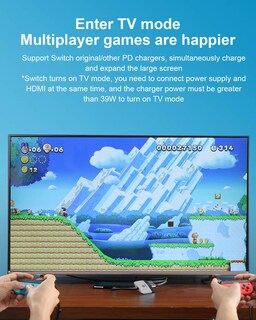 Foto 5 | Foto 5 | Base De Tv Portátil Hagibis Switch Dock Para Nintendo Switch Oled - Venta Internacional.