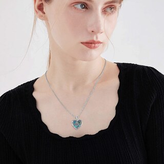 Foto 4 | Foto 4 | Collar Con Medallón Soulmeet Con Forma De Corazón De Girasol Y Abulón (3 Imágenes) - Venta Internacional.
