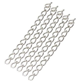 Foto 1 | Foto 1 | Collares Extensores De Cadena Woiwo 50 Unidades 5 Cm Aleación Chapada En Plata - Venta Internacional.
