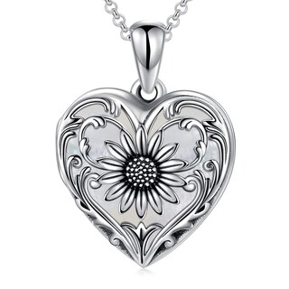 Foto 1 | Foto 1 | Collar Soulmeet Con Medallón En Forma De Corazón De Girasol Con Forma De Concha - Venta Internacional.