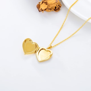 Foto 3 | Foto 3 | Collar Soulmeet Medallón De Plata Chapado En Oro De 18 Quilates Con Forma De Corazón Rosa - Venta Internacional.