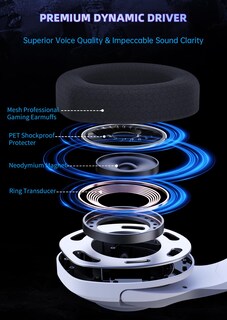 Foto 3 | Foto 3 | Auriculares Inalámbricos Para Juegos Kapeydesi Captain 400 Para Ps5/ps4/pc - Venta Internacional.